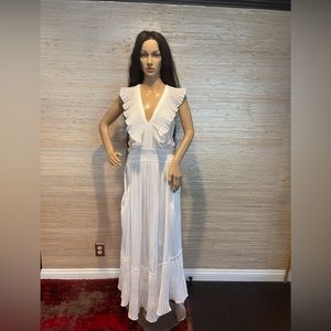NWT $495 RAMY  BROOK CAMDEN RUFFLE MAXI DRESS ! Spring Summer!!
